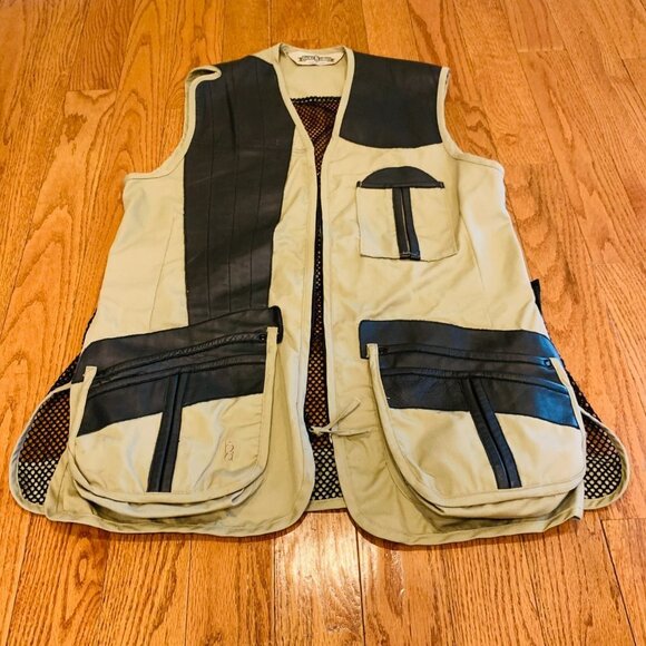 Vintage Bob Allen Canvas Shooting Hunting Fishing Vest Adult Medium - Picture 15 of 16